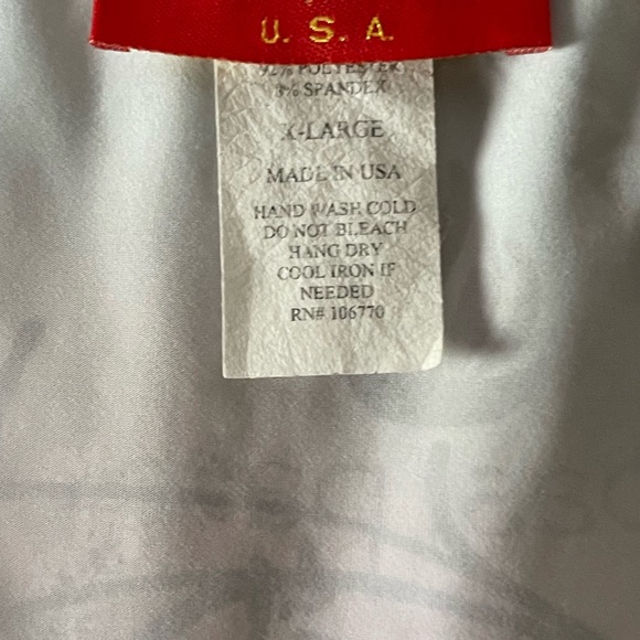 Topsy Turvy Top XL Short Sleeve Low V Neck Wrap Front Multi Color - Picture 3 of 3